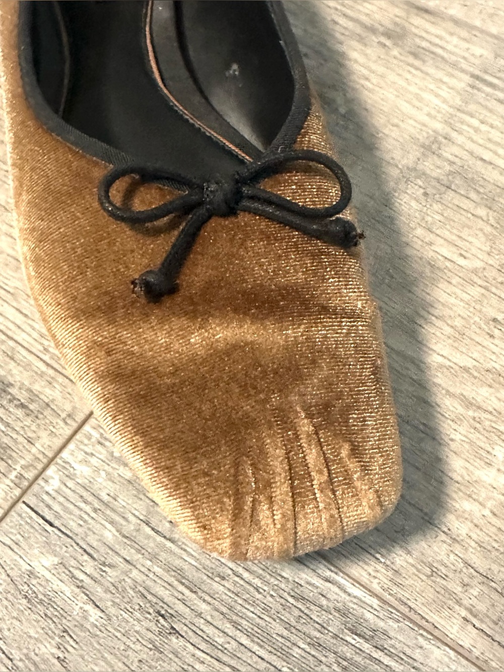 Courtney Grow Antonio Melani Brown/Black Velvet Square Toe Ballet Flats Sz 9 - Picture 8 of 8
